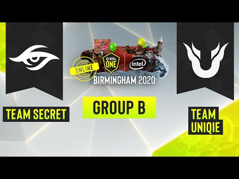 Dota2 - Team Secret vs. Team Unique - Game 1 - ESL One Birmingham 2020 - Group B - EU/CIS