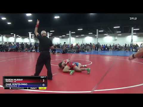 187 Lbs Semis & 3rd Wb (16 Team) - Baron Murray, Arkansas Vs Zane Montelongo, Colorado Blue C97a