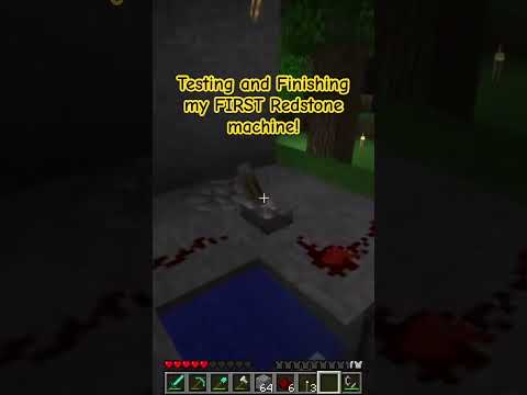 Testing my FIRST Redstone Farming Machine in Minecraft Beta 1.7.3!