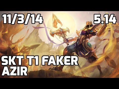 SKT Faker nerfed Azir vs Twisted Fate [Patch 5.14]