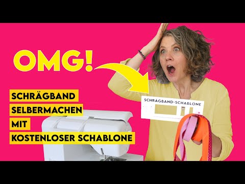 Schrägband selbermachen - mit meiner Schablone
