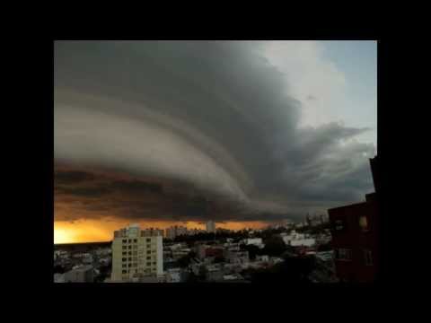 Nube de tormenta en Montevideo, San Jose y Canelones en Uruguay (24/1/12) HD