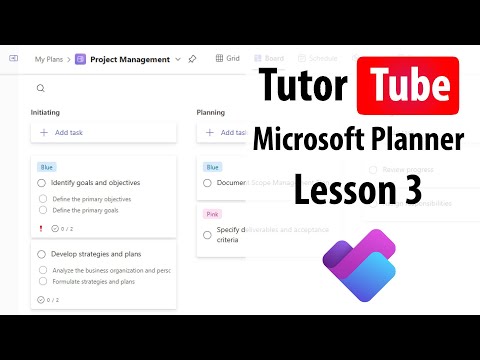Microsoft Planner Lesson 1 Access Planner and Interface Tour