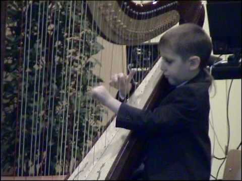 Joung harpist from Russia - A. Andrushchenko (N4 - S.Boldachev - "China Town")