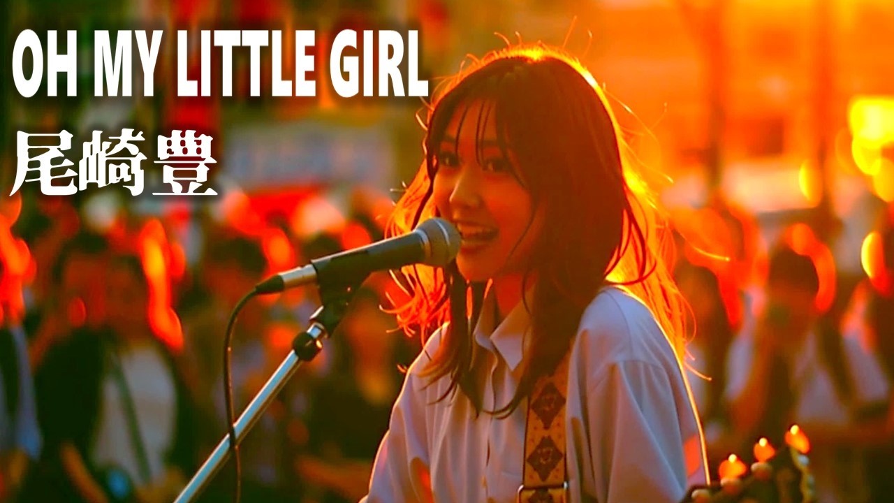 【弾き語りロック】尾崎豊 "OH MY LITTLE GIRL"🎸放課後に路上で歌ってみた | Japanese After School Street Live ver. | AI Covers