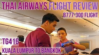 THAI AIRWAYS | FLIGHT REVIEW | B777-300ER | TG416 KUL-BKK | SEAFOOD MEAL