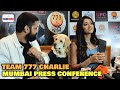777 Charlie MUMBAI PRESS CONFERENCE | Rakshit Shetty, Charlie, Sangeetha Sringeri | Cute Moments