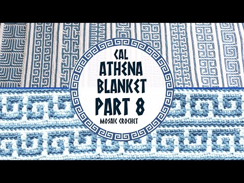 🏛️ CAL ATHENA BLANKET | PART 8 🏛️ Mosaic Crochet | Lanas y Ovillos in English