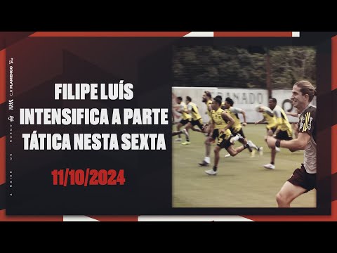 Filipe Luís intensifies the tactical part in Flamengo training