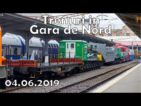 Trenuri in Gara de Nord din Bucuresti - 04.06.2019 - Trains in Bucharest North