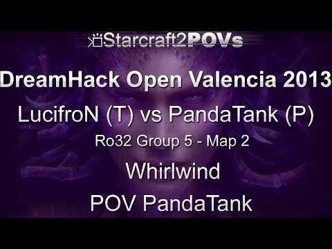 SC2 HotS - DreamHack Valencia 2013 - LucifroN vs PandaTank - Ro32 Group5 - Map2 - W'wind - PandaTank