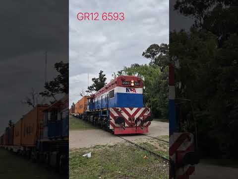 hermosa GR12 pasando por la localidad de rio segundo #riosegundo #ferrocarril #train