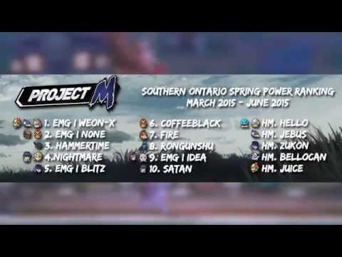 Southern Ontario 2015 Project M Power Rankings