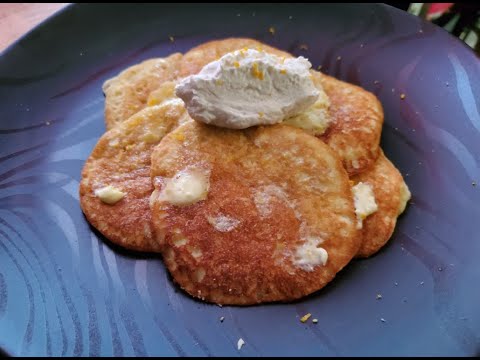 Keto Coconut Flour Protein Pancakes with Citrus Compound Butter and Bourbon Maple Whipped Cream
