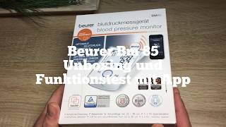 Beurer BM85 Oberarm Blutdruckmessgerät Bluetooth Deutsch
