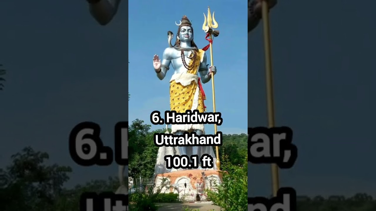 Top 10 tallest Lord Shiva statues in India #shorts #youtubeshorts