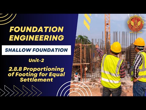 2.8.8 Proportioning of Footing for Equal Settlement | CE802(B) |