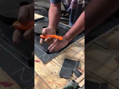 How to carpet boat deck lid corners