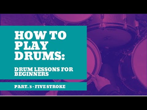 How to Play Drums - Five Stroke Roll (Free Drum Lessons For Beginner Drummers) 2021