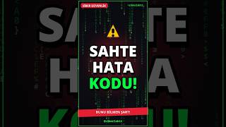 Google Uyardı! Bu Hata Koduna Dikkat! ⚠️ #shorts