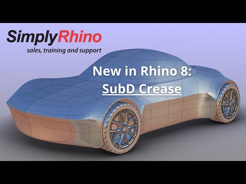 New in Rhino 8 - SubD Crease