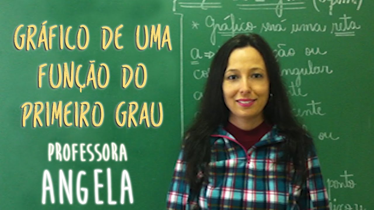 Gráfico de uma Função do Primeiro Grau (Afim) - Vivendo a Matemática com a Professora Angela