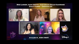Avalon N. interviews Brie Larson, Alex Crotty, Sage Grace Dolan-Sandrino & Emily Flores (Growing Up) video