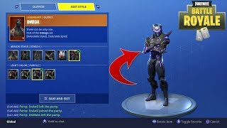 How To Change Colors on the Omega & Carbide in Fortnite! (Customize Fortnite Skins)