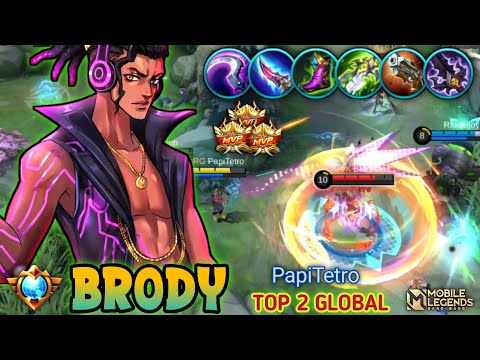 DEADLY GOLDLANER !! BRODY BEST BUILD 2023 ! Top Global Brody Gameplay 2023 - Mobile Legends