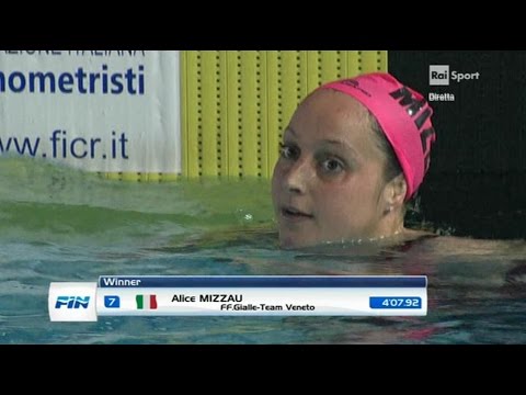 04-04-2017 pom. 400 Stile Libero F Finale A Mizzau Alice 4'07,92 Campionato Italiano Assoluto v.50