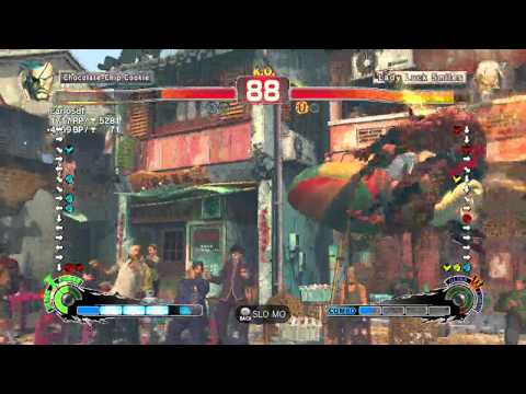 USF4 carlos8f (Sagat) vs ||| DMF ||| (Gen) commentary