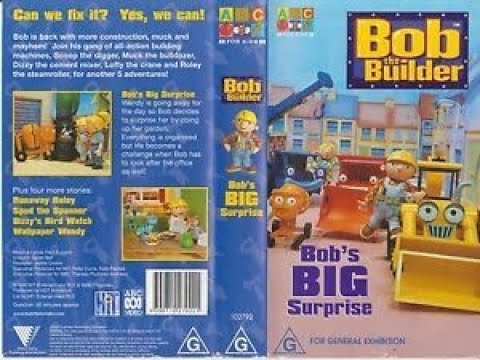 Bob The Builder Bob's Big Surprise Australian VHS