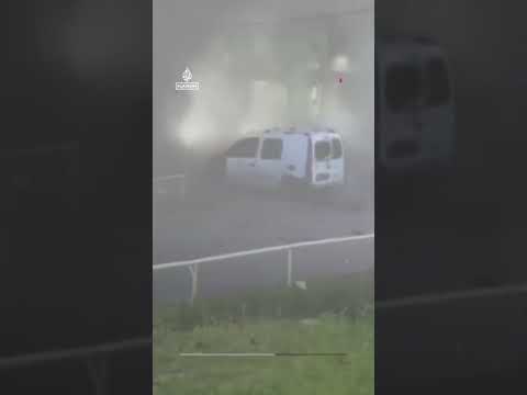 Video captures Russian attack in Ukraine’s Zaporizhzhia | AJ #shorts