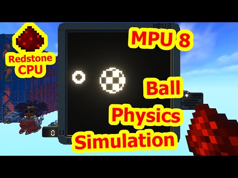 Mod Punchtree - MPU 8 Ball Physics Simulation [ 3.3 Hz Minecraft Redstone CPU ]