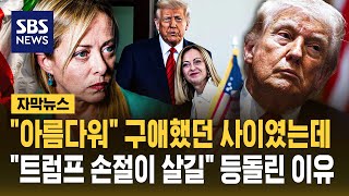 정치 인생 끝나도 좋아, 멜로니 아름다워 구애했던 사이였는데..트럼프 손절이 살길 등돌린 이유 (자막뉴스) / SBS