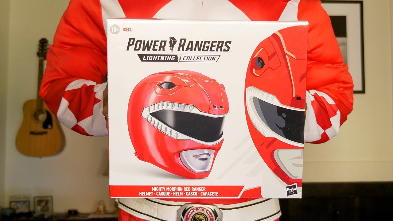 Morph into the RED RANGER with this wearable helmet (Unboxing)