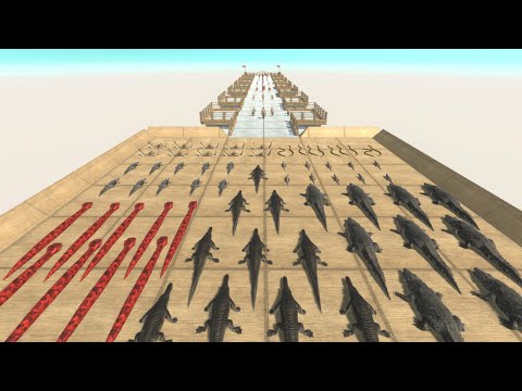 Challenge Reptiles vs Ancient Humans - Animal Revolt Battle Simulator