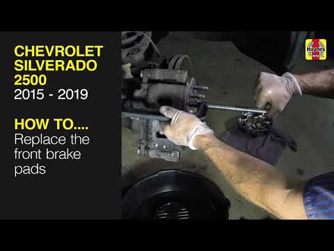 Chevrolet Silverado 2500 (2015 - 2019) - Replace the front brake pads