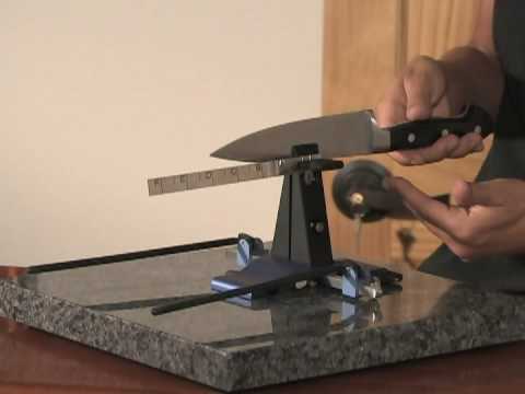 Knife Sharpening with the Wicked Edge Precision Knife Sharpener - Step 1
