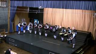 preview picture of video 'PBAPB Edradour Pitlochry & Blair Atholl Pipeband @ Forfar Indoor Miniband Contest 2012 Grade 3'