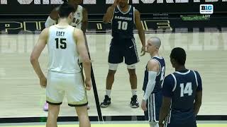 The Height Difference 😳 7'4 Zach Edey tips off against 5'8 Dallas Graziani | ESPN College Basketball