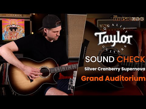 Taylor Custom Shop 2025 Catch Event Grand Auditorium Silver Cranberry Supernova image 12