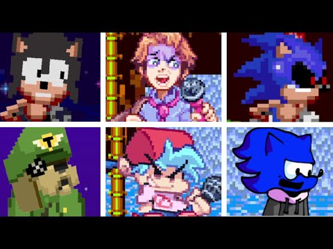 For Hire V2 but everytime it is the Opponent's turn the mod changes - Friday Night Funkin'