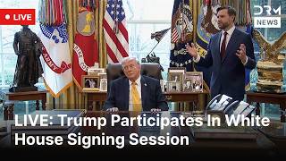 LIVE: Trump Holds News Conference Outside Oval Office | DRM News | AC1F