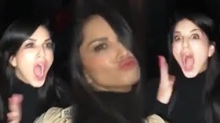 DRUNK Sunny Leone Shows MIDDLE FINGER On Camera