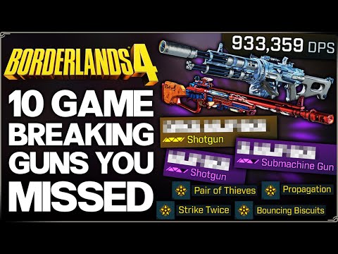 Borderlands 4 - New 10 Best HIGHEST DAMAGE OP Guns You NEED to Get - Legendary, Purple & More Guide!