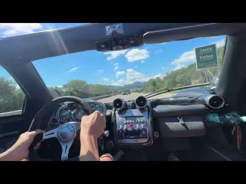 Pagani Zonda 760 Roaster  Manual Gearbox  // POV Passenger Fast Drive in Italy Pagani Raduno