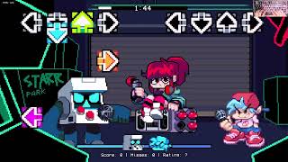 Cover art for fnf mad virus attack vs 8-bit demo