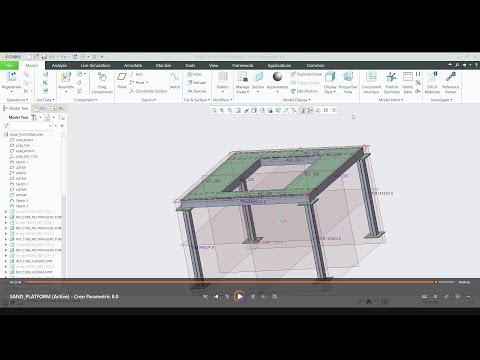 Creo 8.0.2 Steel Platform Tutorials