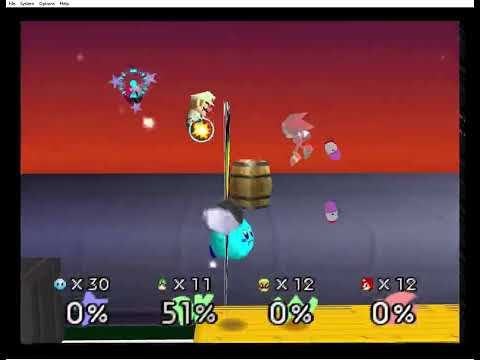 SMASH REMIX 1.3.0 - Kirby's Rampage against Wario, Giant DK & Sonic Ultimate Wario Abuse 2v1v1